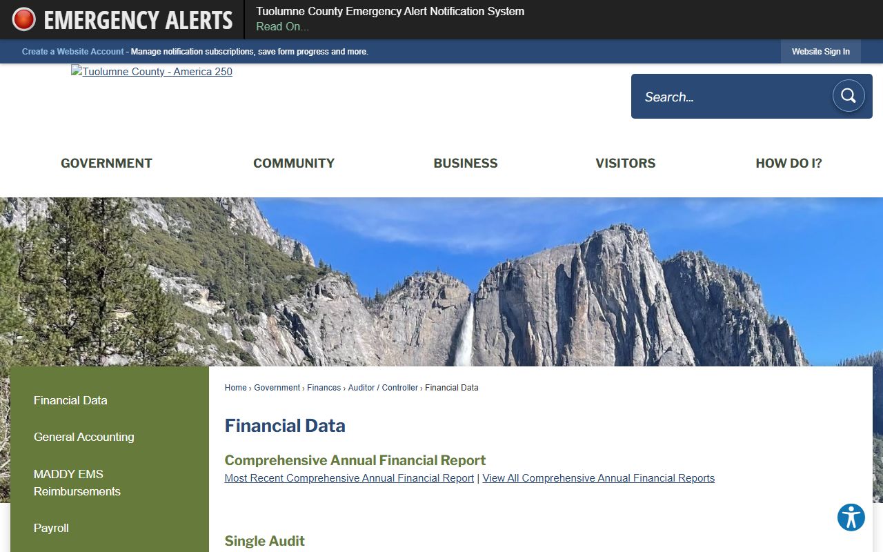 Tuolumne County Clerk-Recorder homepage